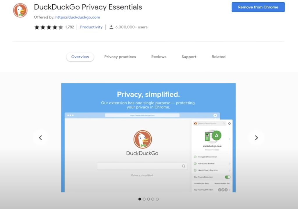DuckDuckGo Privacy Essential: Block Hidden Trackers