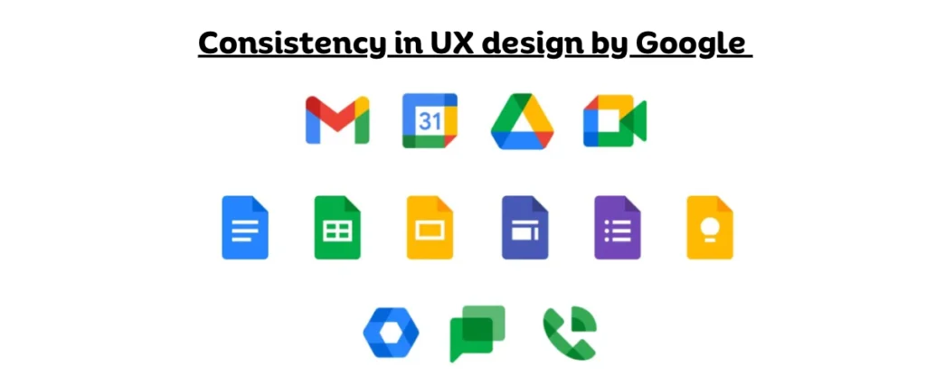 Consistency in UX design principles 